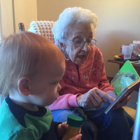 Brooks Visits Great-Grammy