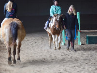 Meg's First Horse Riding Lesson